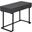 42 Inch Modern Grey And Black Metal Computer Desk