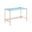 42 Inch Writing Desk In Baby Blue and Gold