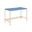 42 Inch Writing Desk In Navy Blue and Gold