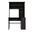 43 Inch Computer Desk with Hutch In Black
