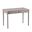 43 Inch Solid Wood Writing Desk with Two Drawers In Gray