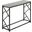 44 Inch Grey Black Metal Hall Console