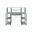47 Inch Computer Desk In Gray and Black