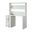 47 Inch Metal Writing Desk In White