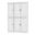 48.5 Inch Pantry Cabinet with Raised Panel Doors and 2-Drawers In White