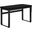 48 Inch Black And Black Metal Computer Desk With Adjustable Height