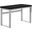 48 Inch Black And Silver Metal Computer Desk With Adjustable Height