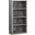 48 Inch Bookcase In Grey Reclaimed Wood Look With Adjustable Shelves