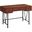 48 Inch Cherry And Black Metal Computer Desk