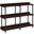 48 Inch Espresso And Black Metal Hall Console