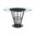 48 Inch Glass and Iron Pedestal Base Round Top Dining Table In Clear and Black