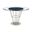 48 Inch Glass and Stainless Steel Pedestal Base Round Top Dining Table In Clear and Silver