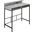 48 Inch Grey And Black Standing Height Computer Desk