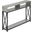 48 Inch Grey Black Metal Hall Console I 3572