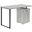48 Inch Grey Left Or Right Facing Computer Desk