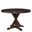 48 Inch Rounded Solid Manufactured Wood Pedestal Base Dining Table In Espresso