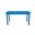 48 Inch Solid Wood Dining Table In Caribbean Blue