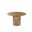 48 Inch Solid Wood Pedestal Base Round Top Dining Table In Natural