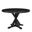 48 Inch Wood Pedestal Base Round Top Dining Table In Black