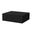 5 Inch Wood One Drawer Floating Nightstand In Black