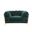 50 Inch Velvet Tufted Club Chair In Gold and Green