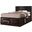Crown Mark Emily King Captain's Storage Bed in Dark Cherry