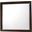 Crown Mark Emily Mirror in Dark Cherry