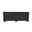 52 Inch Distressed Solid Wood Carved Floral Storage Ottoman In Black