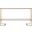 52 Inch Glass Mirrored Sled Console Table with Shelves In Clear and Gold