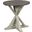 Reclamation Place Brown Trestle Round End Table