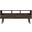 54 Inch Enclosed and Open Storage TV Stand In Dark Brown Walnut