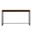 54 Inch Sled Console Table In Dark Brown and Gunmetal
