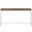 54 Inch Sled Console Table In Gray Brown and White
