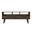 54 Inch Wood Enclosed and Open Storage TV Stand In Dark Brown