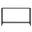 56 Inch Mirrored Glass Console Table In Black