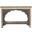 56 Inch Solid Wood Distressed Console Table with Shelf In Black and Natural