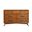 56 Inch Solid Wood Seven Drawer Double Dresser In Brown
