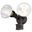 6.75 Inch 2 Light Outdoor Motion Sensor Security Flood Light In Bronze