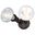 6.75 Inch 2 Light Outdoor Security Flood Light In Bronze