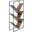 60 Inch Bookcase In Brown Reclaimed Wood Look