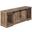 60 Inch Tv Stand In Brown Reclaimed-Look With 2 Sliding Doors