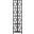 62 Inch Dark Taupe Black Metal Corner Etagere I 3611