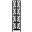 62 Inch Espresso Black Metal Corner Etagere