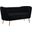 Margo Velvet Loveseat In Black