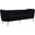 Margo Velvet Sofa In Black