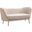 Margo Velvet Loveseat In Cream