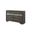 63 Inch Solid and Manufactured Wood Nine Drawer Triple Dresser In Gray