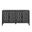 65 Inch Distressed Wood Sideboard with Four Doors In Charcoal