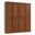 65 Inch Pantry Cabinet with Raised Panel Doors and Adjustable Shelves In Mocha