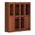 65 Inch Pantry China Cabinet with Clear Glass and Shaker Doors In Mocha